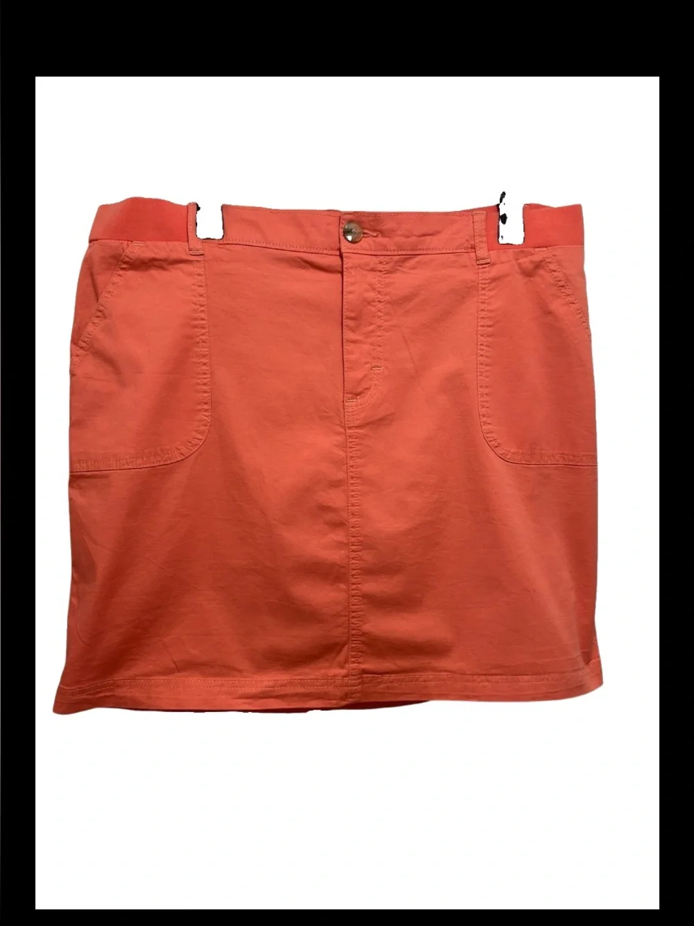 Lee Coral Mini Skirt with Pockets